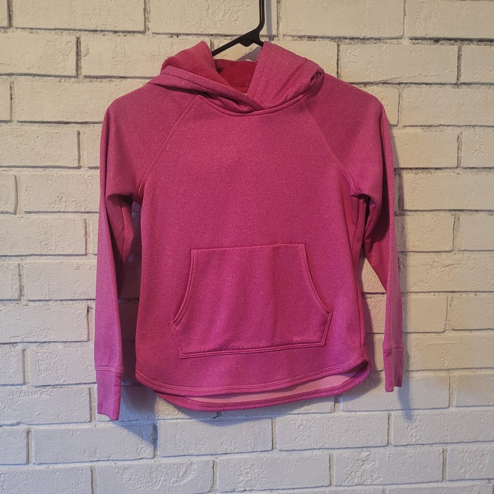 Athletic Works Girls' Pink Pullover Hoodie - Size M (7-8)